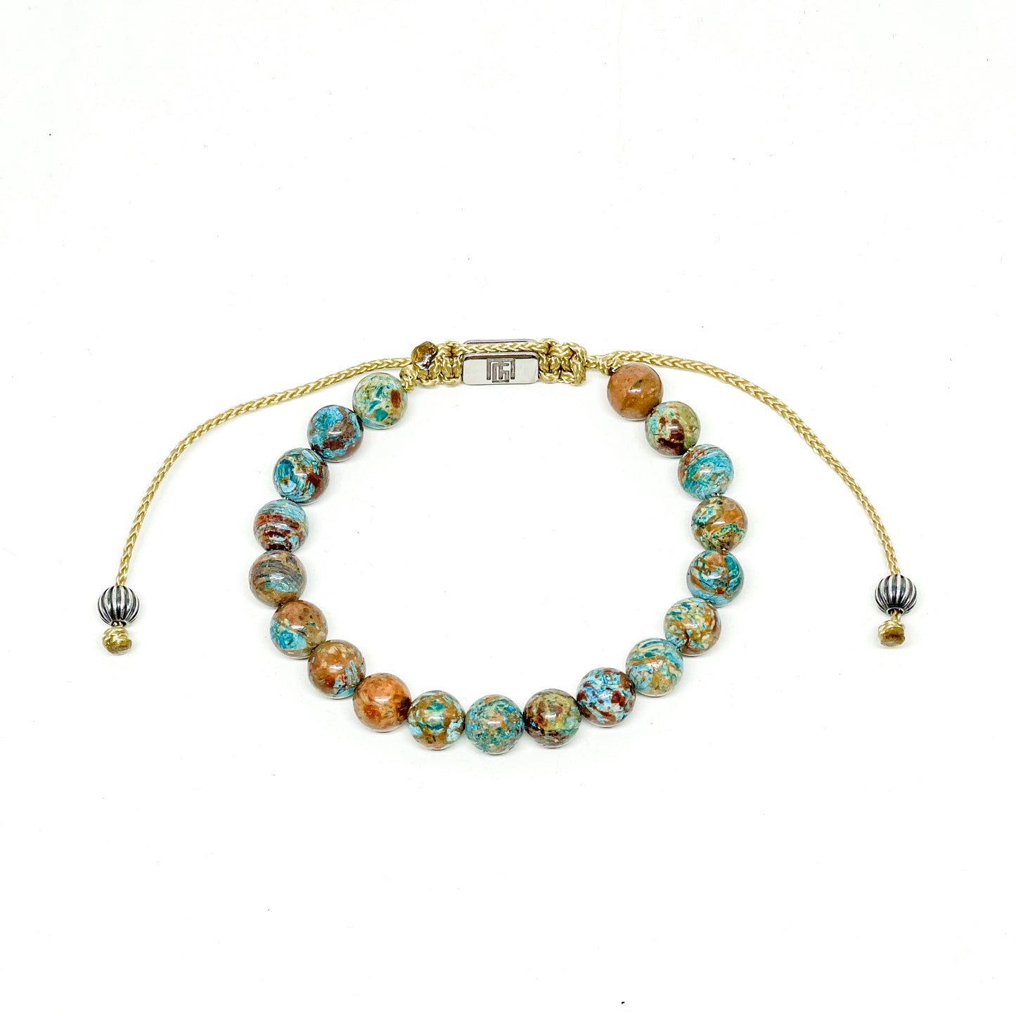 Imperial Turquoise Jasper Men’s Bracelet.