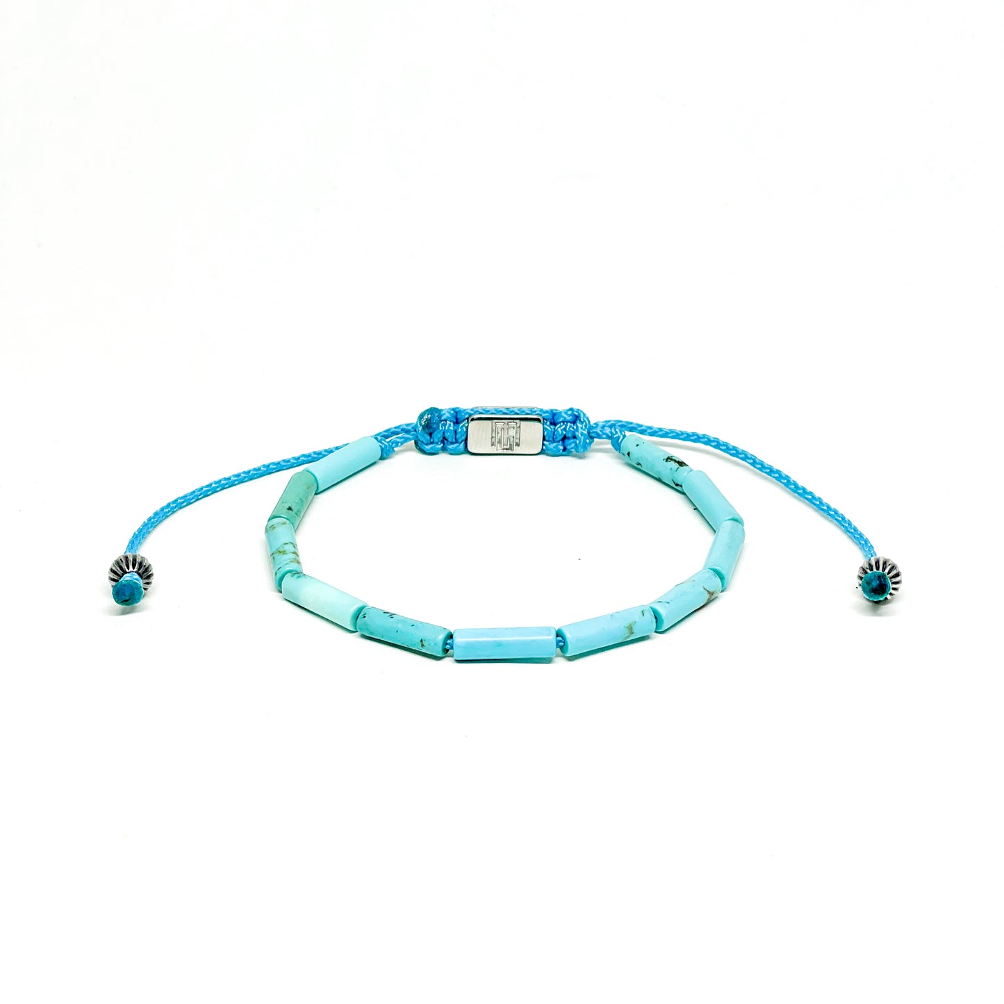 Men’s Bracelet With Turquoise And Stainless Steel.