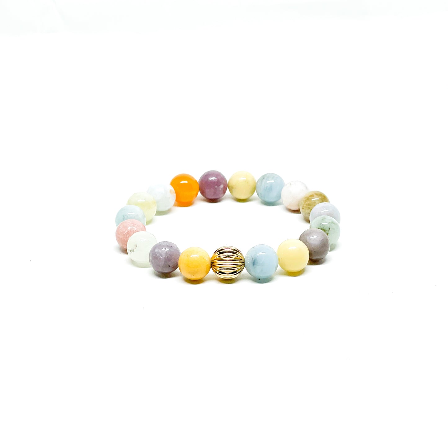 Mixed Gemstones With Gold Filled Women's Bracelet.