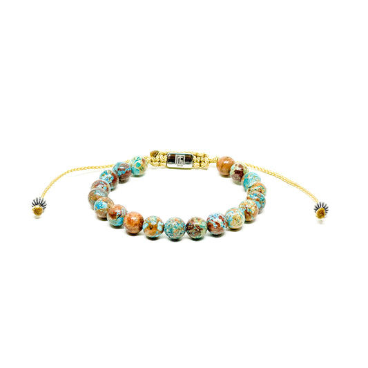 Imperial Turquoise Jasper Men’s Bracelet.