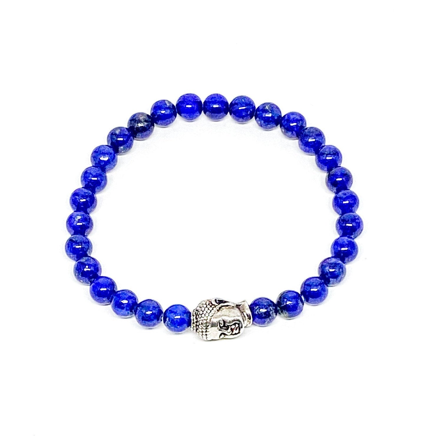 Men’s Bracelet with Buddha and Lapis Lazuli.