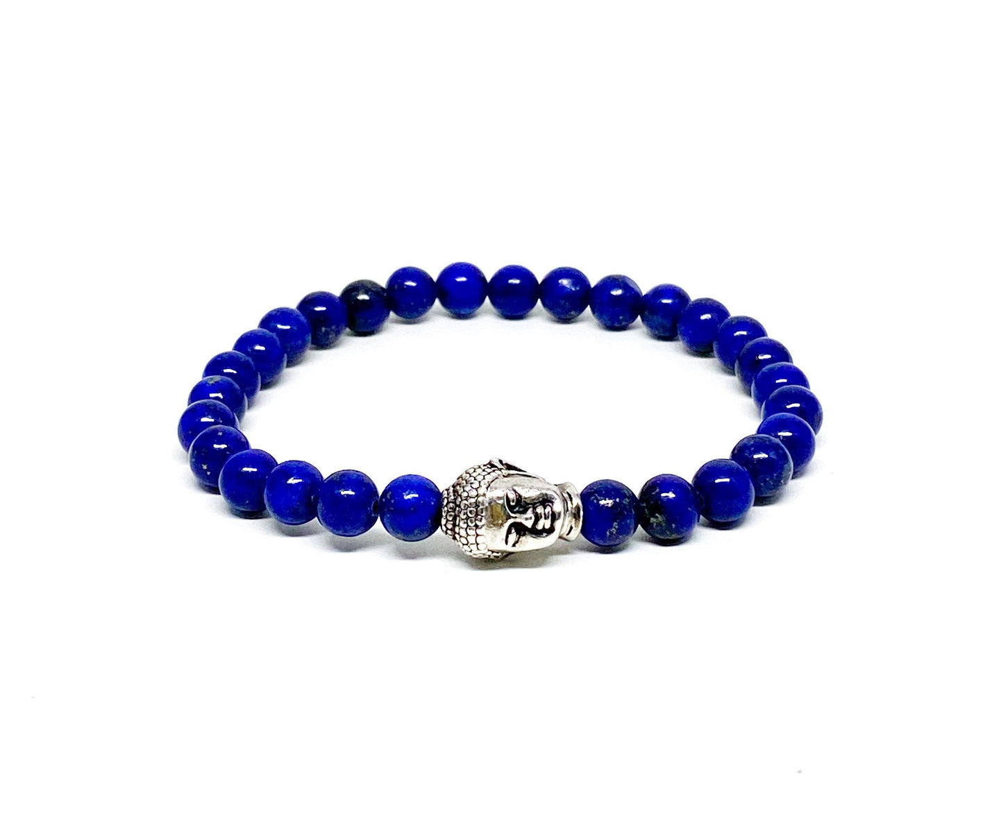 Men’s Bracelet with Buddha and Lapis Lazuli.